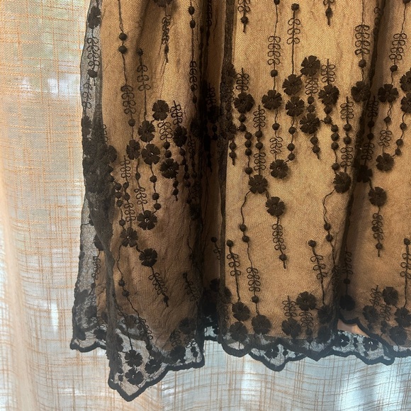 Worth the Wait Black and Nude Lace Tank Top. - Picture 9 of 10